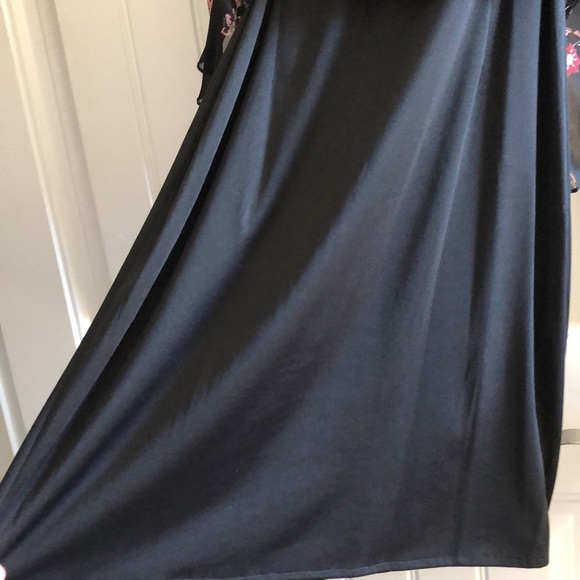 Eva Blue Vintage Floral Beaded Midi Dress - Picture 13 of 16